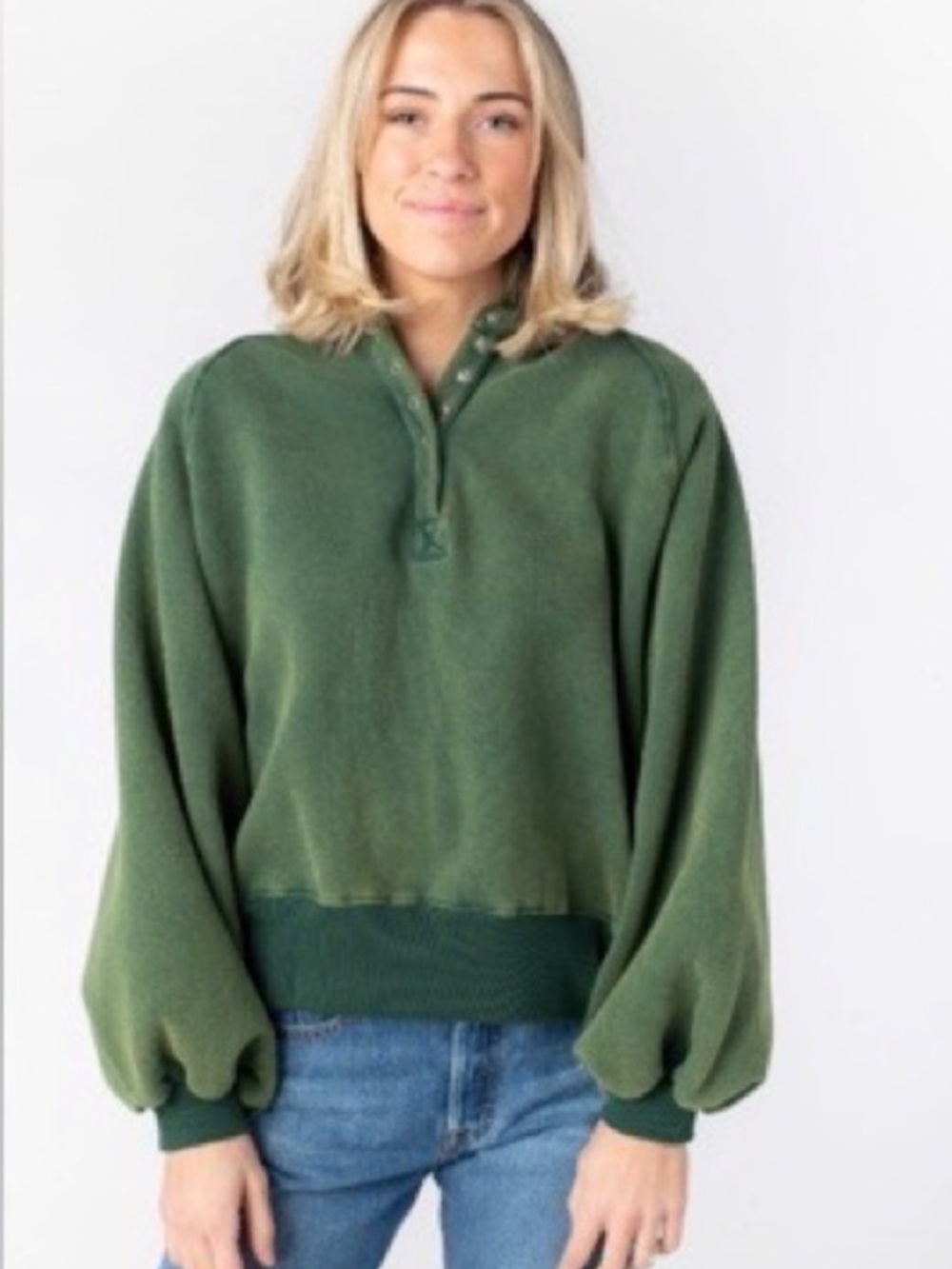 Papermoon Green Pullover Sweatshirt